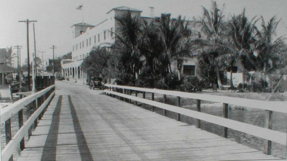 Typical bridge to the beach in Brevard County during the 1930s and 40s. 