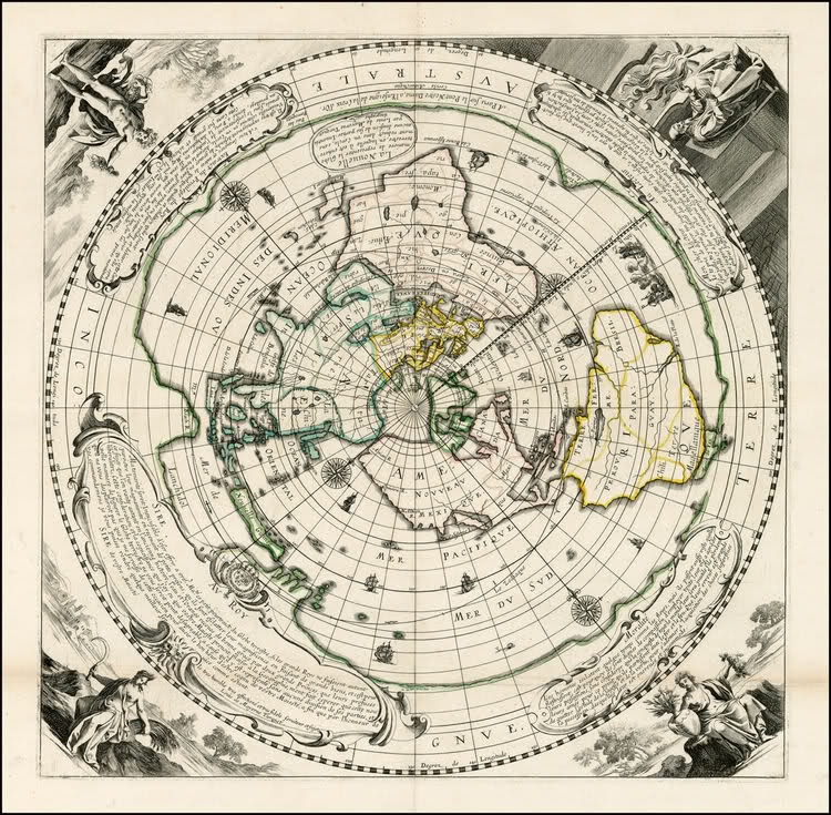 ancient map of flat earth